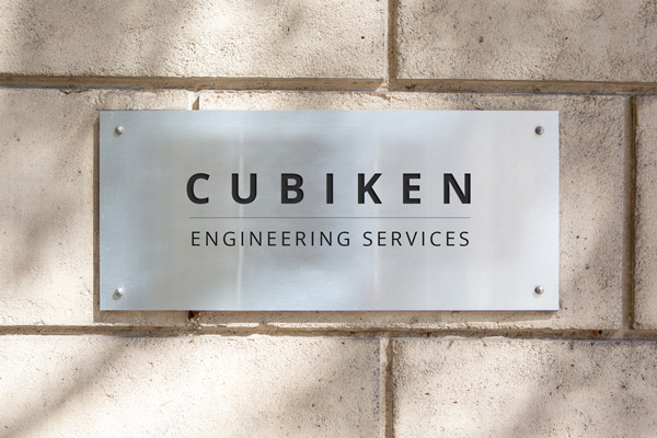 Glossy Acrylic Wall Signs for CUBIKEN