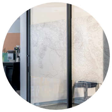 Decorative Window Film for offices in Los Angeles