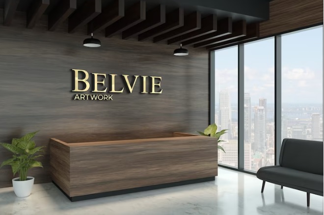 Office Lobby Signs for Belvie Artwork