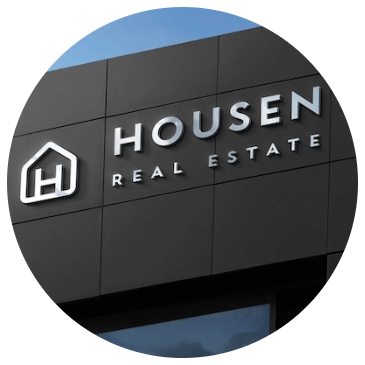 Metal Exterior Signage for Housen Real Estate